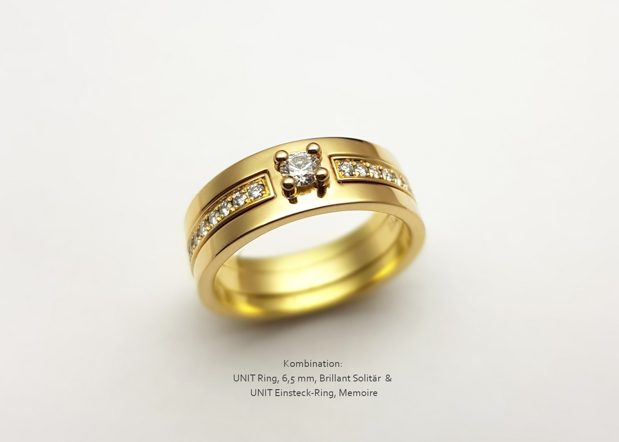 UNIT Ring, Brillant, 6,5 mm